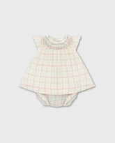 Vestido Bordado Cuadros Martín Aranda